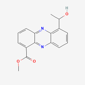 molecular formula C16H14N2O3 B1218029 Saphenic acid methyl ester CAS No. 73634-72-7