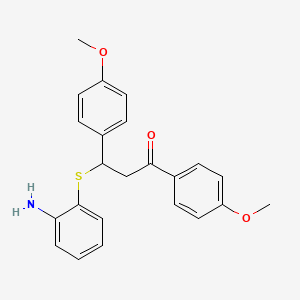 3-[(2-Aminophenyl)sulfanyl]-1,3-bis(4-methoxyphenyl)propan-1-one