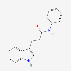 molecular formula C17H16N2O B12180323 3-(1H-indol-3-yl)-N-phenylpropanamide 