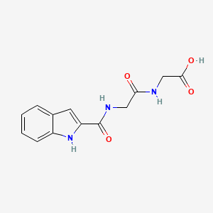 molecular formula C13H13N3O4 B12180336 N-(1H-indol-2-ylcarbonyl)glycylglycine 