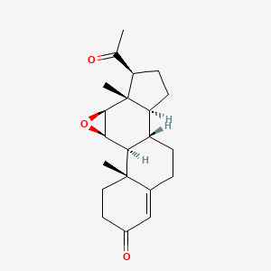 B1218035 Epoxypregn-4-ene-3,20-dione, (11beta,12beta)- CAS No. 1099-20-3