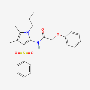 N-[4,5-dimethyl-3-(phenylsulfonyl)-1-propyl-1H-pyrrol-2-yl]-2-phenoxyacetamide