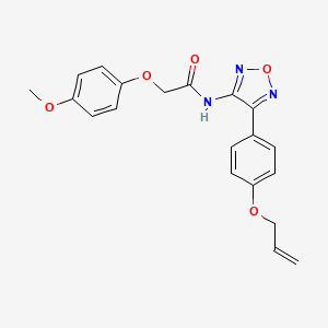 2-(4-methoxyphenoxy)-N-{4-[4-(prop-2-en-1-yloxy)phenyl]-1,2,5-oxadiazol-3-yl}acetamide