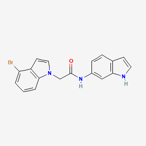 2-(4-bromo-1H-indol-1-yl)-N-(1H-indol-6-yl)acetamide