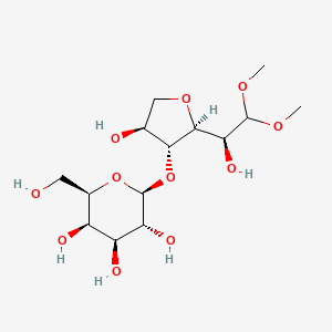B1218046 4-O-Galactopyranosyl-3,6-anhydrogalactose dimethylacetal CAS No. 20379-41-3