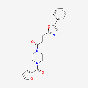 1-[4-(Furan-2-ylcarbonyl)piperazin-1-yl]-3-(5-phenyl-1,3-oxazol-2-yl)propan-1-one