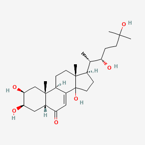 molecular formula C27H44O6 B1218054 Iso-alpha-ecdysone CAS No. 7703-83-5