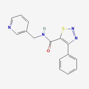 4-phenyl-N-(pyridin-3-ylmethyl)-1,2,3-thiadiazole-5-carboxamide