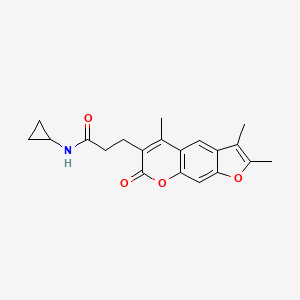 N-cyclopropyl-3-(2,3,5-trimethyl-7-oxo-7H-furo[3,2-g]chromen-6-yl)propanamide