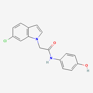 2-(6-chloro-1H-indol-1-yl)-N-(4-hydroxyphenyl)acetamide