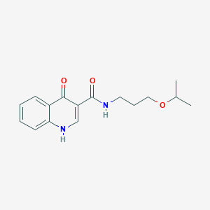 molecular formula C16H20N2O3 B12180762 4-oxo-N-[3-(propan-2-yloxy)propyl]-1,4-dihydroquinoline-3-carboxamide 