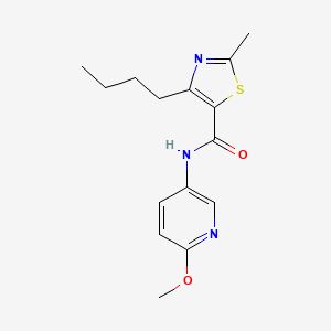 4-butyl-N-(6-methoxypyridin-3-yl)-2-methyl-1,3-thiazole-5-carboxamide