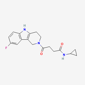 N-cyclopropyl-4-(8-fluoro-1,3,4,5-tetrahydro-2H-pyrido[4,3-b]indol-2-yl)-4-oxobutanamide