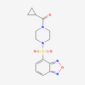 [4-(2,1,3-Benzoxadiazol-4-ylsulfonyl)piperazin-1-yl](cyclopropyl)methanone