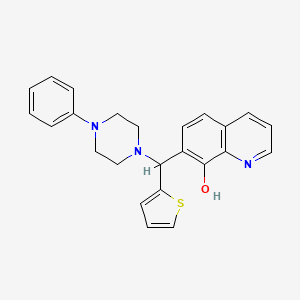 7-[(4-Phenylpiperazin-1-yl)-thiophen-2-ylmethyl]quinolin-8-ol