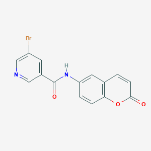 5-bromo-N~3~-(2-oxo-2H-chromen-6-yl)nicotinamide