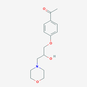 1-[4-(2-Hydroxy-3-morpholin-4-ylpropoxy)phenyl]ethanone