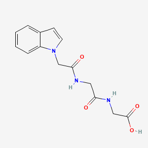 molecular formula C14H15N3O4 B12181083 N-(1H-indol-1-ylacetyl)glycylglycine 