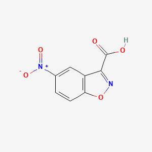 molecular formula C8H4N2O5 B1218111 5-硝基-3-羧基苯并异恶唑 CAS No. 28691-51-2