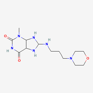 molecular formula C13H24N6O3 B12181186 3-methyl-8-(3-morpholin-4-ylpropylamino)-5,7,8,9-tetrahydro-4H-purine-2,6-dione 