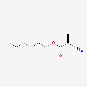 molecular formula C10H15NO2 B1218125 Hexyl 2-cyanoacrylate CAS No. 3578-06-1