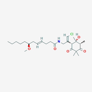 molecular formula C26H42ClNO5 B1218129 Malyngamide S 