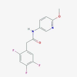 molecular formula C14H11F3N2O2 B12181313 N-(6-methoxypyridin-3-yl)-2-(2,4,5-trifluorophenyl)acetamide 