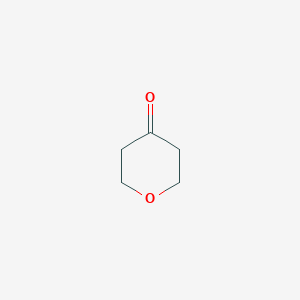 molecular formula C5H8O2 B121814 Tetrahydro-4H-pyran-4-one CAS No. 143562-54-3