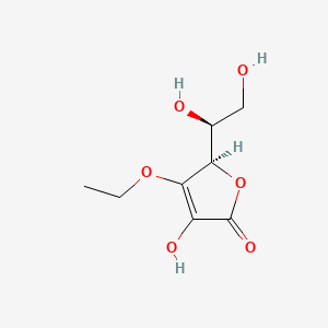 molecular formula C8H12O6 B1218141 3-O-Ethyl-L-ascorbic acid CAS No. 86404-04-8