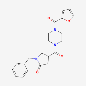 1-Benzyl-4-{[4-(furan-2-ylcarbonyl)piperazin-1-yl]carbonyl}pyrrolidin-2-one