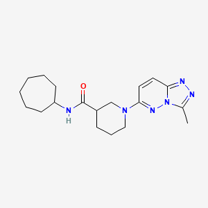 N-cycloheptyl-1-(3-methyl[1,2,4]triazolo[4,3-b]pyridazin-6-yl)piperidine-3-carboxamide