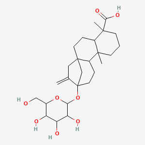 molecular formula C26H40O8 B1218155 13-(Hexopyranosyloxy)kaur-16-en-18-oic acid 