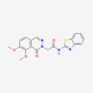 N-(benzo[d]thiazol-2-yl)-2-(7,8-dimethoxy-1-oxophthalazin-2(1H)-yl)acetamide