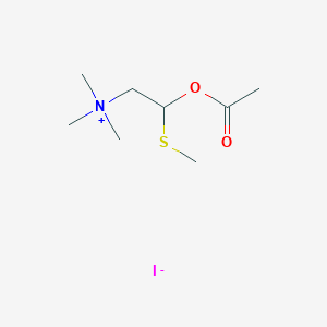 molecular formula C8H18INO2S B1218161 Acetyl-beta-(methylthio)choline CAS No. 76721-90-9