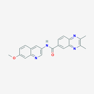 N-(7-methoxyquinolin-3-yl)-2,3-dimethylquinoxaline-6-carboxamide