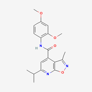 N-(2,4-dimethoxyphenyl)-3-methyl-6-(propan-2-yl)[1,2]oxazolo[5,4-b]pyridine-4-carboxamide