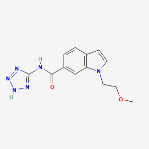 1-(2-methoxyethyl)-N-(2H-tetrazol-5-yl)-1H-indole-6-carboxamide