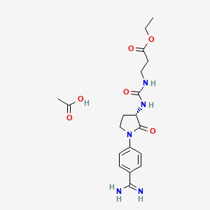 B1218172 Orbofiban acetate CAS No. 163250-91-7