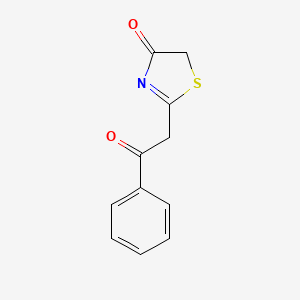 4(5H)-Thiazolone, 2-(2-oxo-2-phenylethyl)-