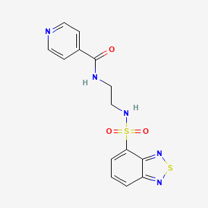 N-{2-[(2,1,3-benzothiadiazol-4-ylsulfonyl)amino]ethyl}pyridine-4-carboxamide