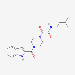 2-[4-(1H-indol-2-ylcarbonyl)piperazin-1-yl]-N-(3-methylbutyl)-2-oxoacetamide