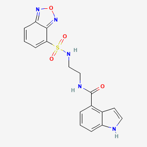 N-{2-[(2,1,3-benzoxadiazol-4-ylsulfonyl)amino]ethyl}-1H-indole-4-carboxamide