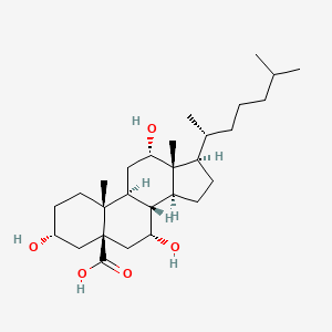 B1218187 Trihydroxycoprostanoic acid CAS No. 863-39-8