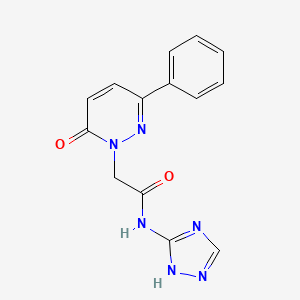 2-(6-oxo-3-phenylpyridazin-1(6H)-yl)-N-(4H-1,2,4-triazol-3-yl)acetamide