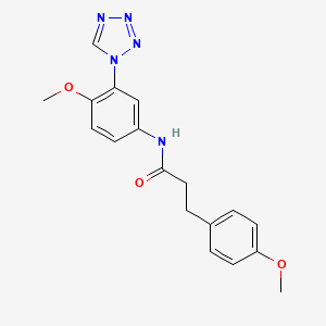 3-(4-methoxyphenyl)-N-[4-methoxy-3-(1H-tetrazol-1-yl)phenyl]propanamide