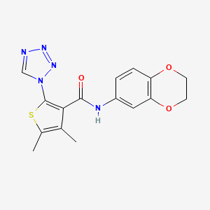 N-(2,3-dihydro-1,4-benzodioxin-6-yl)-4,5-dimethyl-2-(1H-tetrazol-1-yl)thiophene-3-carboxamide