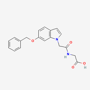 N-{[6-(benzyloxy)-1H-indol-1-yl]acetyl}glycine