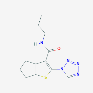 N-propyl-2-(1H-tetrazol-1-yl)-5,6-dihydro-4H-cyclopenta[b]thiophene-3-carboxamide