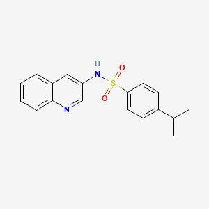 4-(propan-2-yl)-N-(quinolin-3-yl)benzene-1-sulfonamide