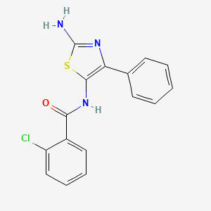 N-(2-amino-4-phenyl-1,3-thiazol-5-yl)-2-chlorobenzamide